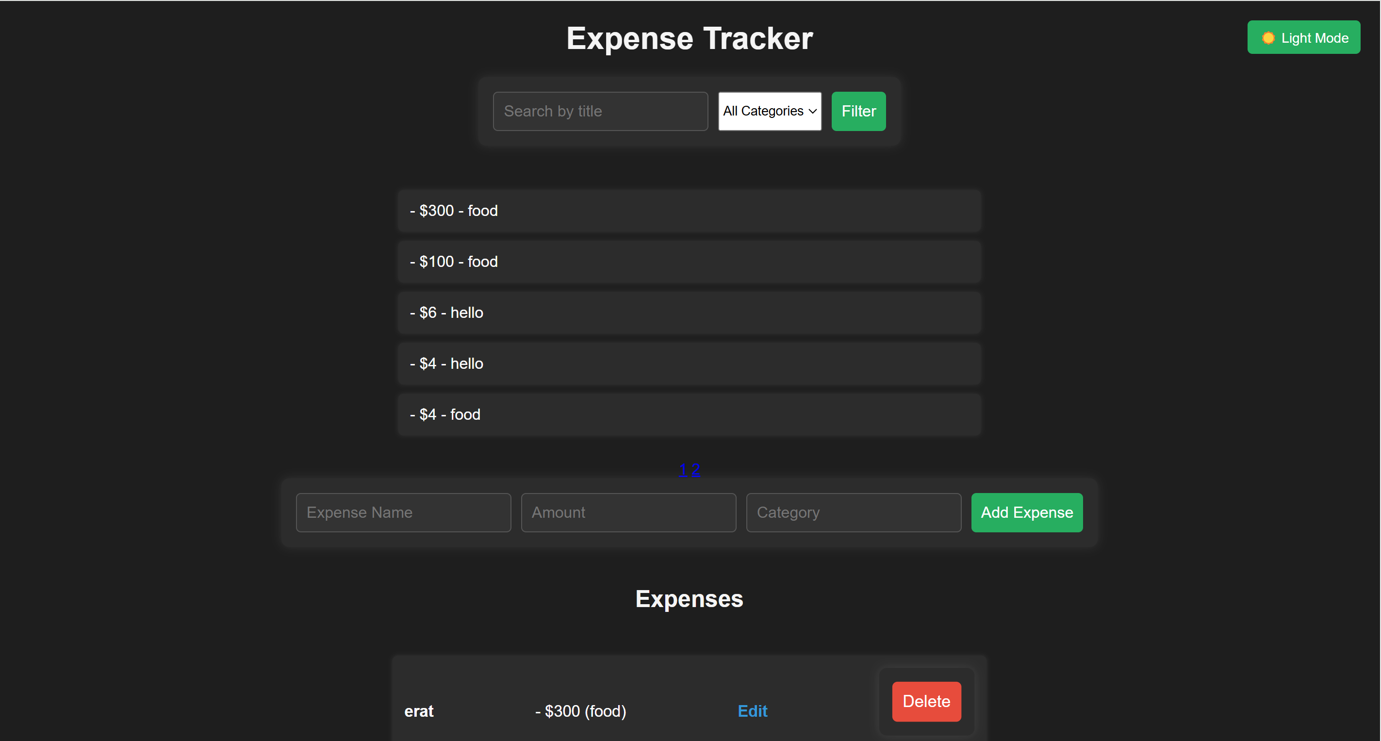 Expense Tracker